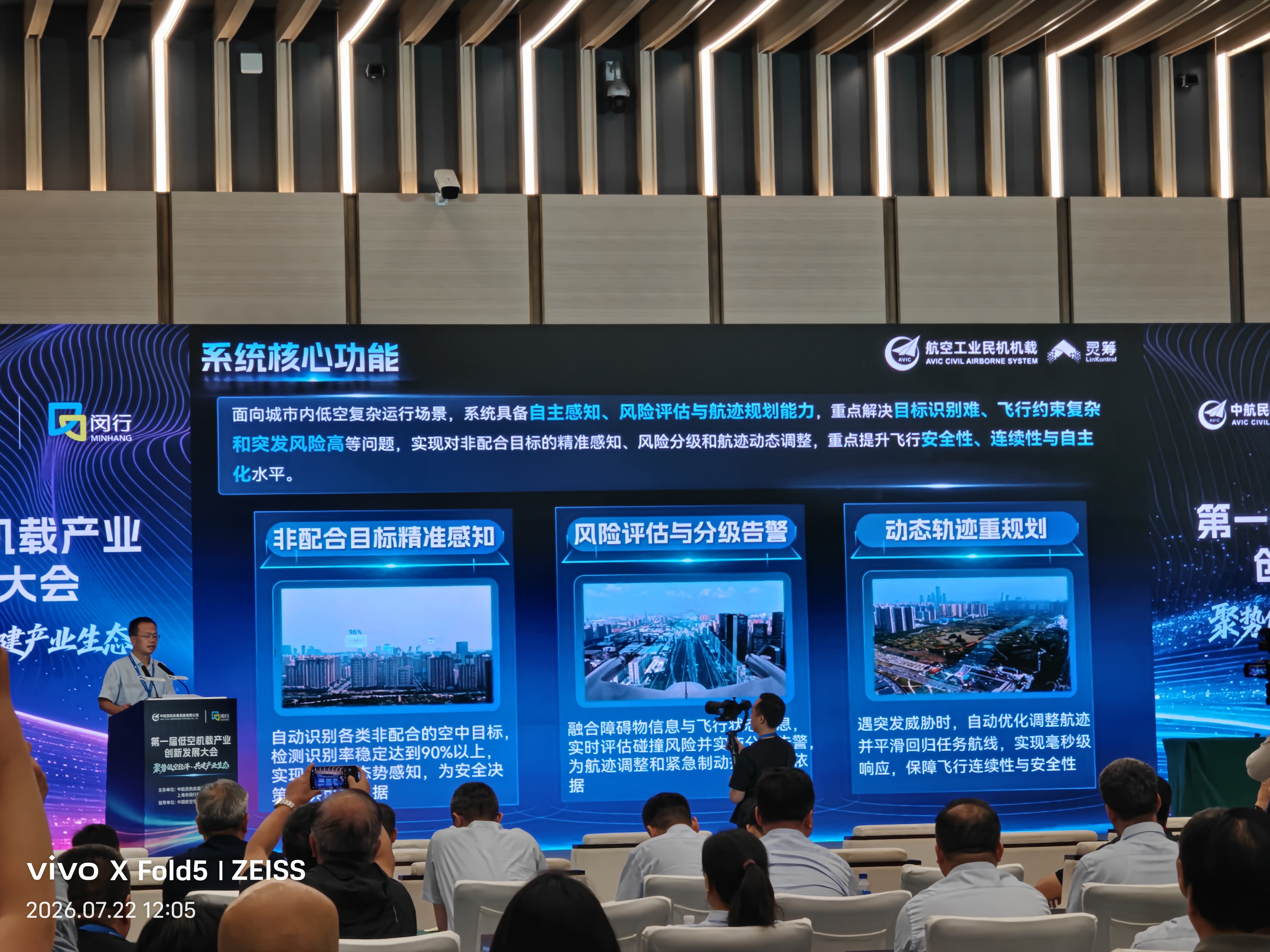 非配合目标感知、风险评估与分级告警、动态航迹重规划展示